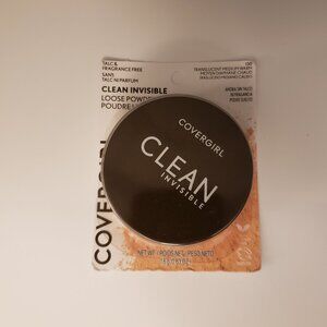 Covergirl 130 Translucent Medium Warm Clean Invisible Loose Powder Beige New NIB